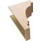 Ekena Millwork 10"W x 20"D x 30"H Classic Pescadero Rough Cedar Woodgrain TimberThane Corbel, Primed Tan CORUR10X20X30PECRCPR - alternate 3